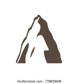 Single Mountain Badge Symbol