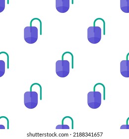 Single mouse pattern. mouse concept. flat trendy Vector seamless Pattern, background, wallpaper