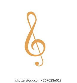 Icono de una sola nota musical. Sencilla Ilustración vectorial musical aislada sobre fondo blanco.