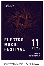 Single Music poster design background vector set. Electro Sound Cover template with vibrant abstract gradient geometric shape and line wave. Ideal design for social media, flyer, party, music festival, club.