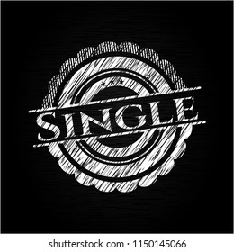 Single on blackboard