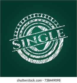 Single on blackboard
