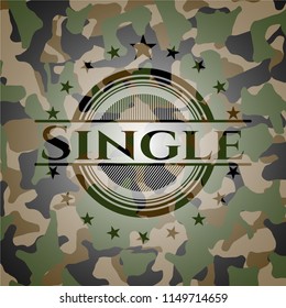Single on camo pattern