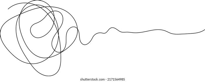 Single One continuous line drawing. Modern single line art. Minimalist black linear sketch isolated on white background. abstract background one line