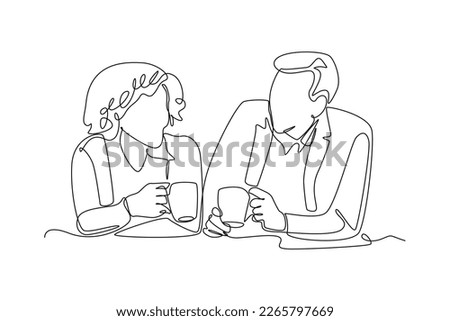 Single one line drawing always interact socially to reduce work stress. Healthcare at office concept. Continuous line draw design graphic vector illustration.
