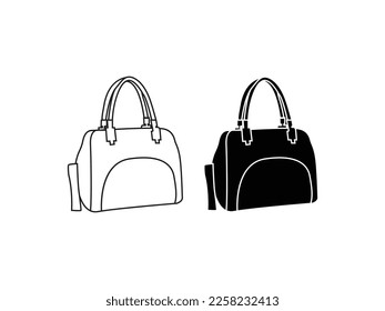 Single one line drawing of backpack for kindergarten student. Trendy school bag. Back to school minimalist, education concept. Continuous simple line draw style design graphic vector illustration
Vect