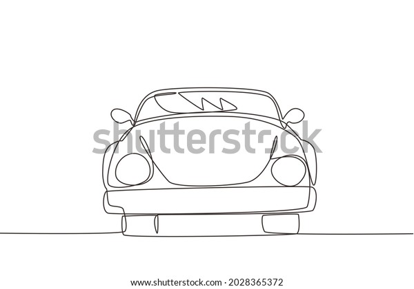 Single one line drawing cabriolet car.\
Beauty sport business comfortable cabrio automobile supercar.\
Classic retro motor vehicle model. Modern continuous line draw\
design graphic vector\
illustration