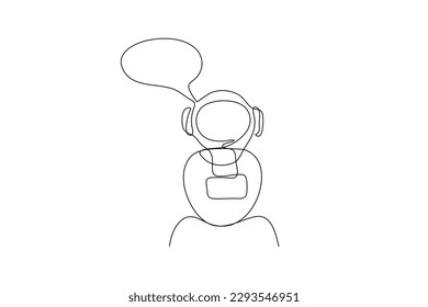Single one line drawing chat with the robot. Smartphone and laptop. Chatbot concept. Continuous line draw design graphic vector illustration.