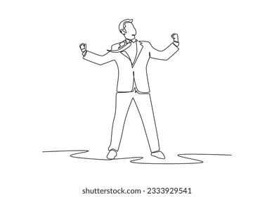 Single one line drawing concept of productivity boosting. Continuous line draw design graphic vector illustration.