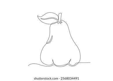 Single one line drawing sliced healthy organic Water Apple. Fresh tropical fruitage concept for fruit garden icon. Modern continuous line graphic draw design vector illustration
