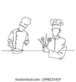 Single one line drawing World food day concept Continuous line draw design graphic vector illustration, World food day sign