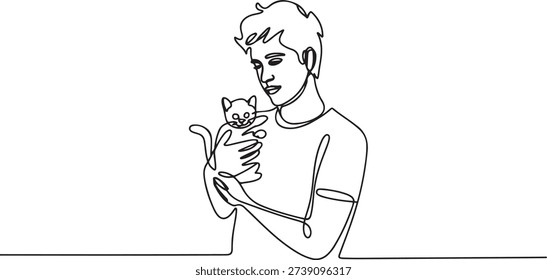Single one line drawing