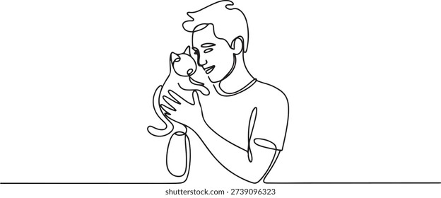 Single one line drawing