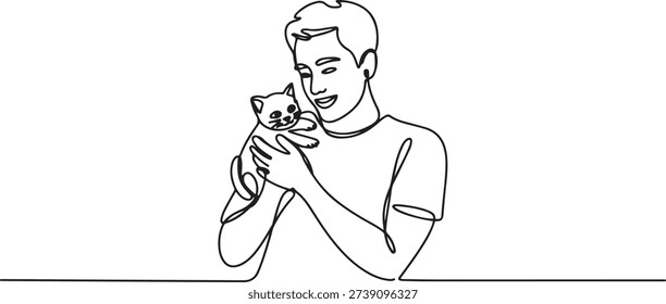 Single one line drawing