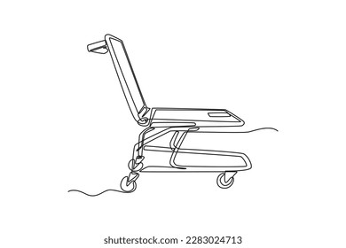 Single one-line drawing shopping can use a laptop. E-Commerce concept continuous line draw design graphic vector illustration