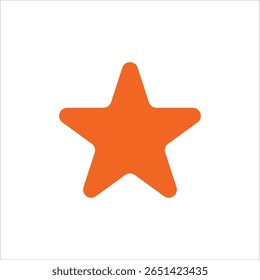 Único icono de estrella azul naranja verde