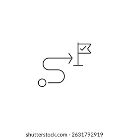 single outline icon destination related to location. linear icon collection. editable stroke. vector illustration