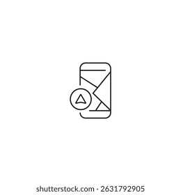 single outline icon navigation related to location. with mobile phone element. linear icon collection. editable stroke. vector illustration