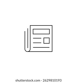 single outline icon news related to communication. linear icon collection. editable stroke. vector illustration.