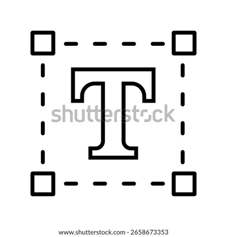 Single outline icon representing text editing, with a pen symbol over text lines. Perfect for digital writing or design concepts.