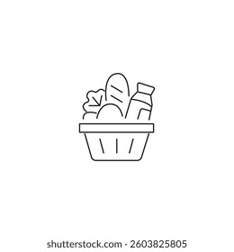 single outline icons food and drink containers related to food and drink. linear icons collection. editable stroke. vector illustration