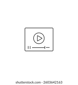 single outline icons video loader related to cinema or film and movie. linier icons collection. editable stroke. vector illustration