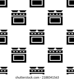 Single Oven pattern. Oven concept. filled trendy Vector seamless Pattern, background, wallpaper