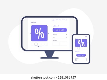 Las aplicaciones de una sola página son compatibles con el diseño de forma rápida y receptiva con cualquier resolución de dispositivos. Diseño adaptativo de sitios web, concepto progresivo de desarrollo amigable móvil de aplicaciones web