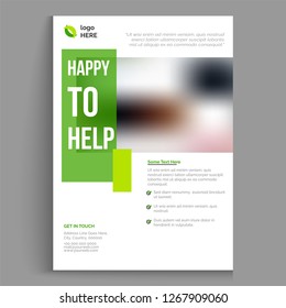 Single Page Business Flyer For Company Promotion