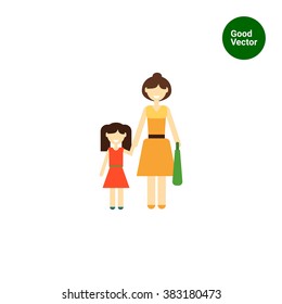 Single parent with child