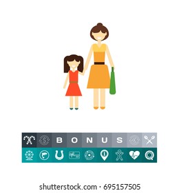 Single parent with child