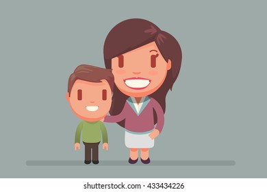 Single Parent vector illustration