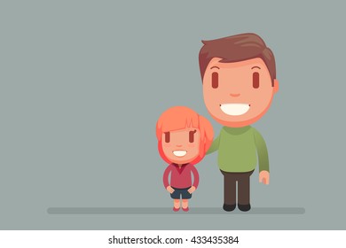 Single Parent vector illustration