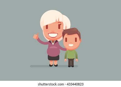 Single Parent vector illustration