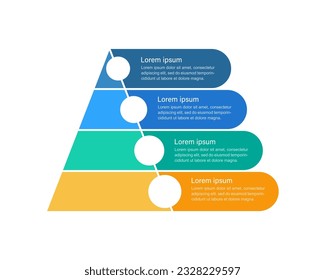 Plantilla de diseño de gráfico de infografía de desafíos de maternidad o paternidad única. Resumen de infografía vectorial con espacios de copia en blanco. Gráficos instructivos con secuencia de 4 pasos. Presentación de datos visuales