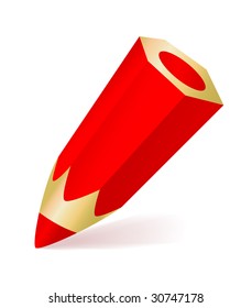 single ped pencil. vector illustration
