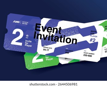 Single person admission ticket vector. Tickets for cinema, movie, circus, theater, film, festival, casino, club, music, etc. Event admission ticket, entrance ticket. Vector illustration