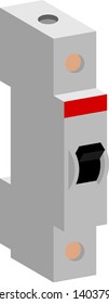 single phase breaker 3D view