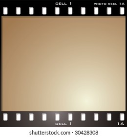 single photo cell with aged brown sepia effect and copy space