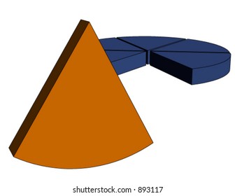 a single piece stick out from the rest