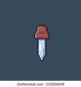 a single pipette in pixel style