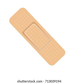 single plaster isolated on white background