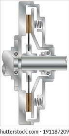 Single plate, clutch friction apparatus