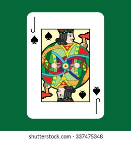 Single playing cards vector: Jack
