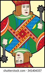 Single playing cards vector: Jack Diamonds
