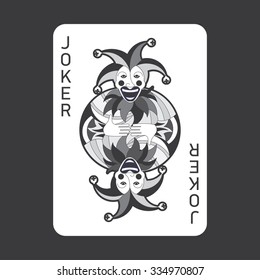 Single Playing Cards Vector: Joker