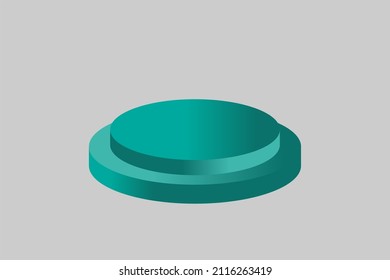 single podium Red podium, Pedestal, Podium, Stand isolated