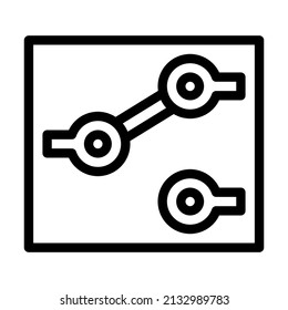 single pole double throw electric switch line icon vector. single pole double throw electric switch sign. isolated contour symbol black illustration