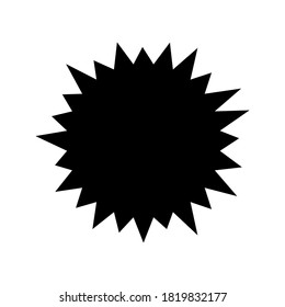 Icono de polen único, símbolo de ilustración vectorial minimalista