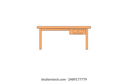 Single premium table vector illustration for use.